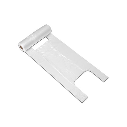 Reklamówki jednorazowe na rolce 22+2x5,5/40cm 34x40cm 0,006 200 / 4000szt HDPE