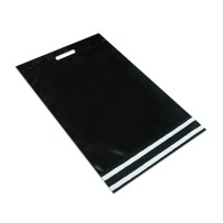 Kurierfolienpackungen 500x600+70mm 50x60+7cm 0,07 weiß / weiß-schwarz / schwarz / transparent 100St.