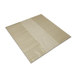 Foil hood 125+2x43/100cm LDPE regranulate straw 0.08 10pcs