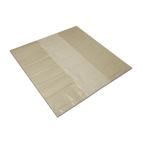 Foil hood 125+2x43/100cm LDPE regranulate straw 0.04 10pcs