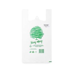 Reklamówki ekologiczne HDPE BIO EKO ECO 46x55cm 0,015 100szt