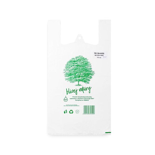 HDPE BIO EKO ECO 46x55cm 0.015 100 Stk. ökologische Beutel