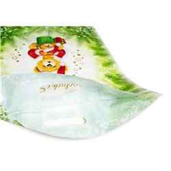 Torby Reklamowe Świąteczne 400x450mm 40x45cm LD PE 0,06 Wesołych Świąt 10 / 25szt