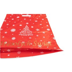 Advertising Christmas Bags 400x500mm 40x50cm LD PE 0,06 Merry Christmas 10 / 25pcs