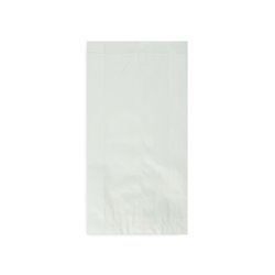 Folded paper bags breakfast bags 14x5x25 white