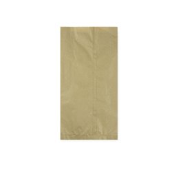 Folded paper bags breakfast bags 14x5x25 brown