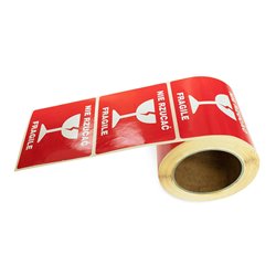 Výstražné štítky NEHADZIŤ / FRAGILE 250 ks