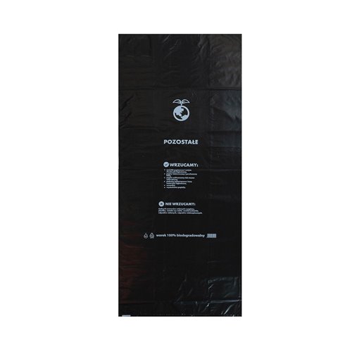 Ecological bags for mixed waste Black 120L 10pcs