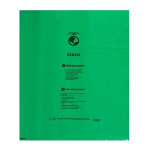 Ecological bags for glass Green 60L 10pcs