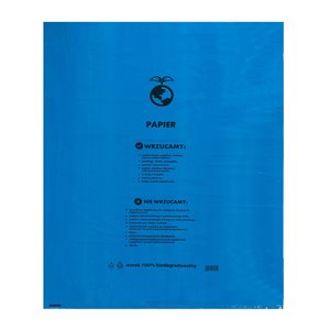 Ecological paper bags Blue 60L 10pcs