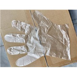 Foil gloves disposable gloves in a box of 500 pcs.