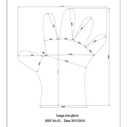 Mehrzweck-Einmalhandschuhe aus TPE in einer Schachtel mit 200 Stück. L