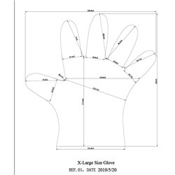 Mehrzweck-TPE-Einmalhandschuhe in einer Schachtel mit 200 Stück. XL