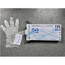 Multipurpose TPE gloves disposable gloves in a carton of 200 pcs. XL