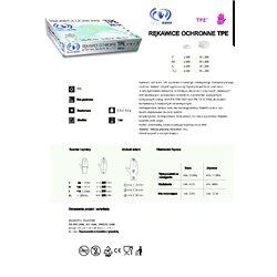 Rękawice uniwersalne TPE rękawiczki jednorazowe w kartoniku 2000 szt. M