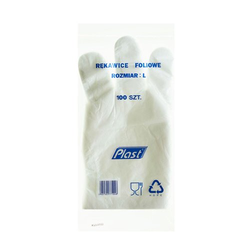 Foil gloves disposable gloves M 100 pcs without tag.