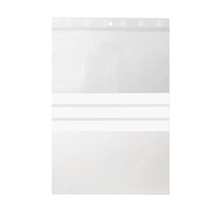 Ziplock-Beutel mit Beschreibungsfeld 20x25 0,05 100 / 1000Stk