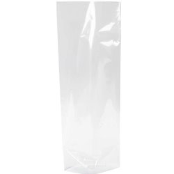 Cellophane pouches with cross bottom 11x21.5 cm PP BG 0.03