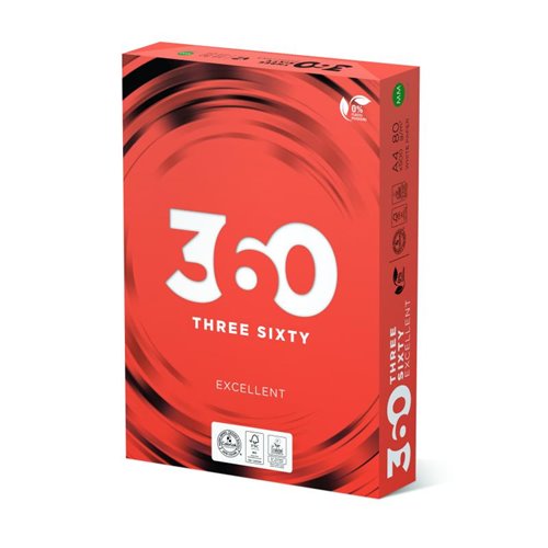 Papier ksero do drukarek 360 EXCELLENT ryza A4 80g a'500