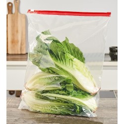 Sáčky na zip červený provázek LDPE 200x180mm 20x18cm 0.07 50ks