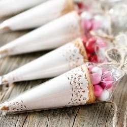 Cellophane bags PP cones BG 13x40 0,03 50 pcs