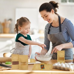 DOYPACK kraft paper bag with string small window 100 ml 25 pieces