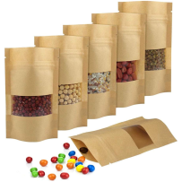 DOYPACK kraft paper bag with string small window 100 ml 25 pieces
