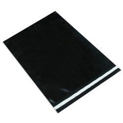 Foliopaki koperty z recyklingu czarne B5 190x250+50 HDPE 0,03 50 szt