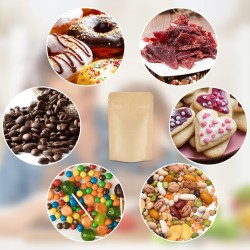 DOYPACK kraftové papierové vrecko so šnúrkou 250 ml 25 kusov