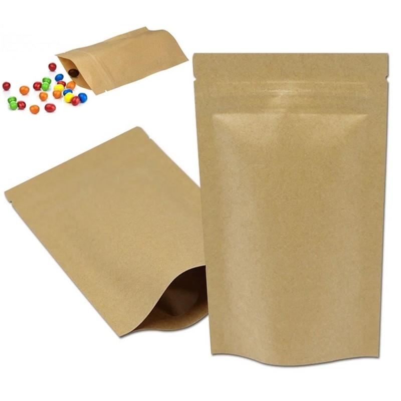 DOYPACK Kraftpapierbeutel mit Schnur 1000 ml 25 Stück