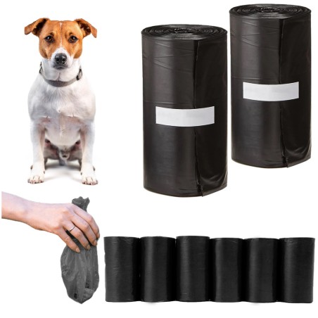 EKO BIO Hundekotbeutel schwarz 23x31cm 15Stk / 45Stk