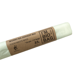 Kompostierbare, biologisch abbaubare Müllsäcke BIO ECO 35 L 15 Stk.