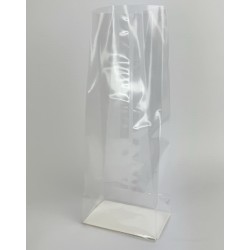 Zellophan Block Plastiktüten für Kaffee Tee 7x4x20 cm 0.04 + Karton 25 Stück