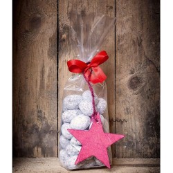 Cellophane cellophane cloche bags for coffee tea 13x7x27 cm 0.04 + Cardboard 25 pcs