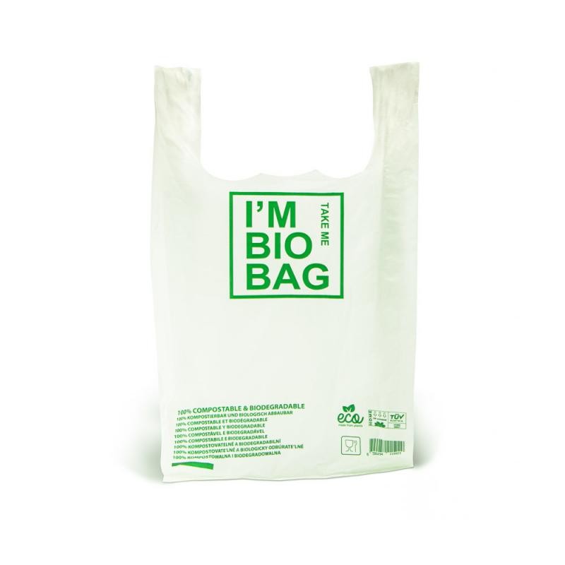 BIO EKO ECO biodegradable starch ecological plastic bags 300x550mm 30x55cm