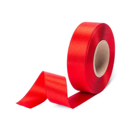 Satinband 24mm x 20m Rot