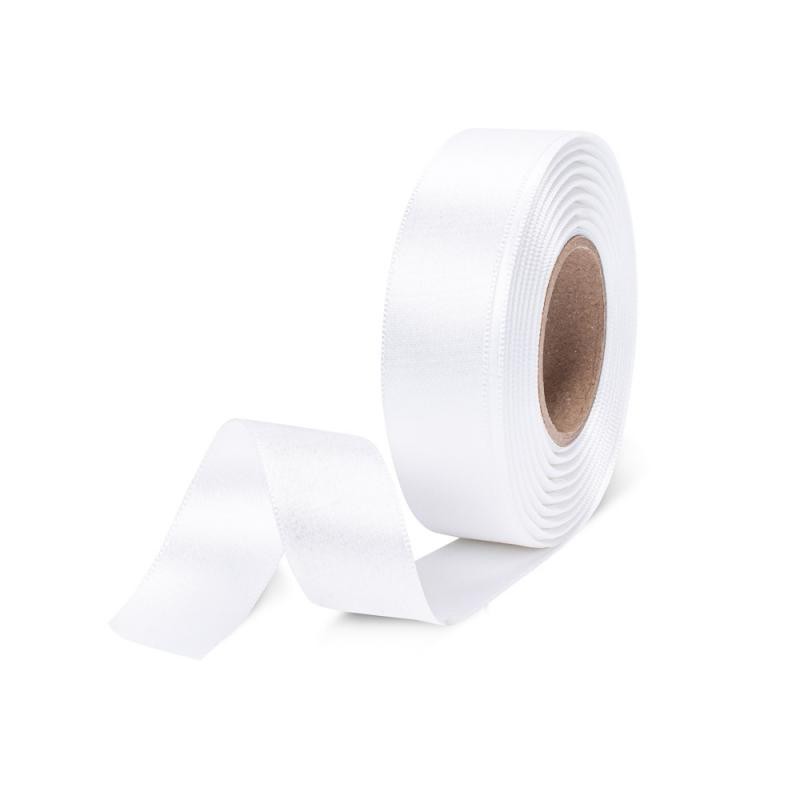 Satin ribbon ribbon 24mm x 20m White