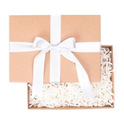 Satin ribbon ribbon 24mm x 20m White