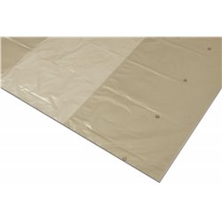 Kunststoffhaube 200+2x51,5/255cm LDPE Regranulat Stroh 0,08