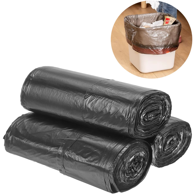 copy of Garbage bags 500x600mm 50x60cm 0.015 HDPE with tape yellow 30L ROLL 15pcs