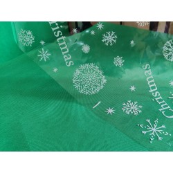 Christmas foil sheets stars white cellophane 100x140 cm 25 pcs