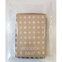 Woreczki celofanowe świąteczne 350x450mm 35x45cm PP BG 0,025 25 / 100 / 500szt