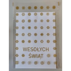 Vánoční celofánové sáčky 250x350mm 25x35cm PP BG 0.025 100 / 500ks