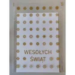 Woreczki celofanowe świąteczne 250x350mm 25x35cm PP BG 0,025 25 / 100 / 500szt