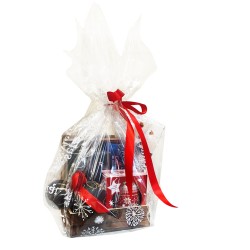 Weihnachtsfolienblätter Sterne weißes Zellophan 50x70 cm 25 Stück