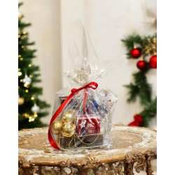 Christmas foil sheets stars gold cellophane 50x70 cm 25 pcs