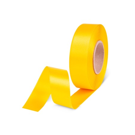 Satinband 24mm x 20m Gelb