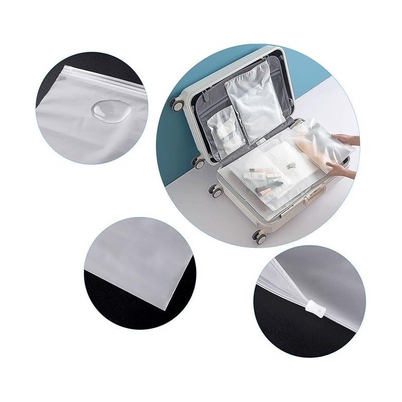 LDPE matte zipper pouches 280x360mm 28x36cm 0.06 25pcs