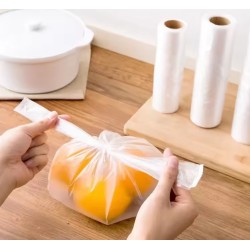 Disposable bags on a roll LARGE ROLL 22+2x6/48 34x48 0,011 510pcs