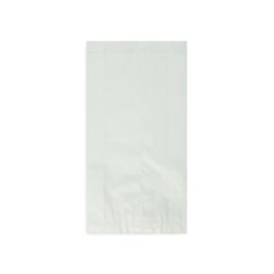 Folded paper bags breakfast bags 18x6.5x35 white